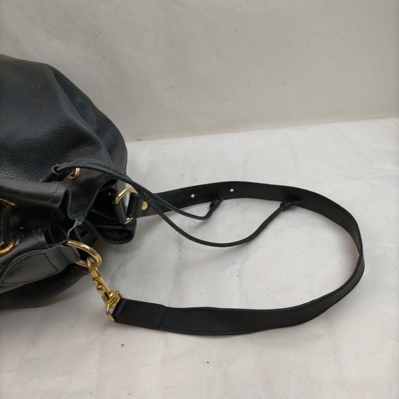 Long Champ Shoulder Bag Black Leather 1009717 - Picture 6 of 9